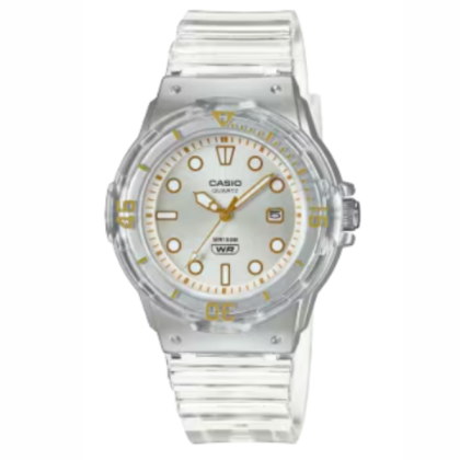Casio General Pop LRW-200HS-7EV Translucent White Resin Band Women Watch